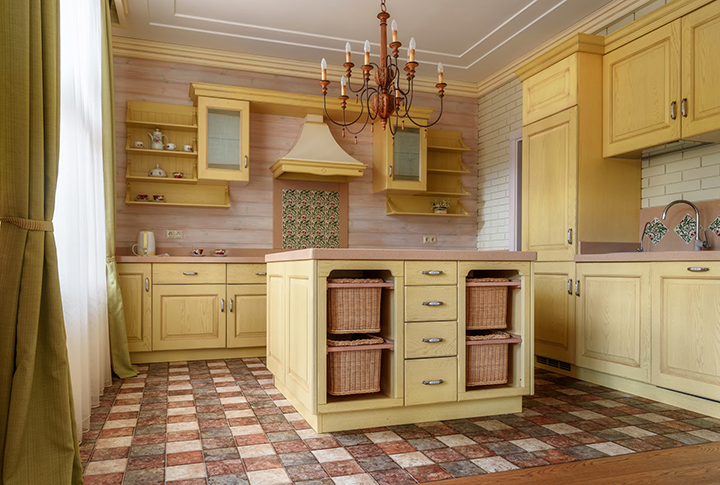 Kitchen Interior in Modern Country House