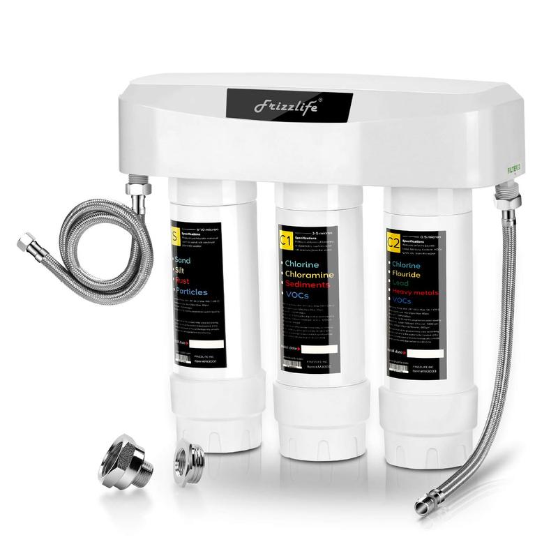 Frizzlife SK99 3-Stage Under Sink Water Filter