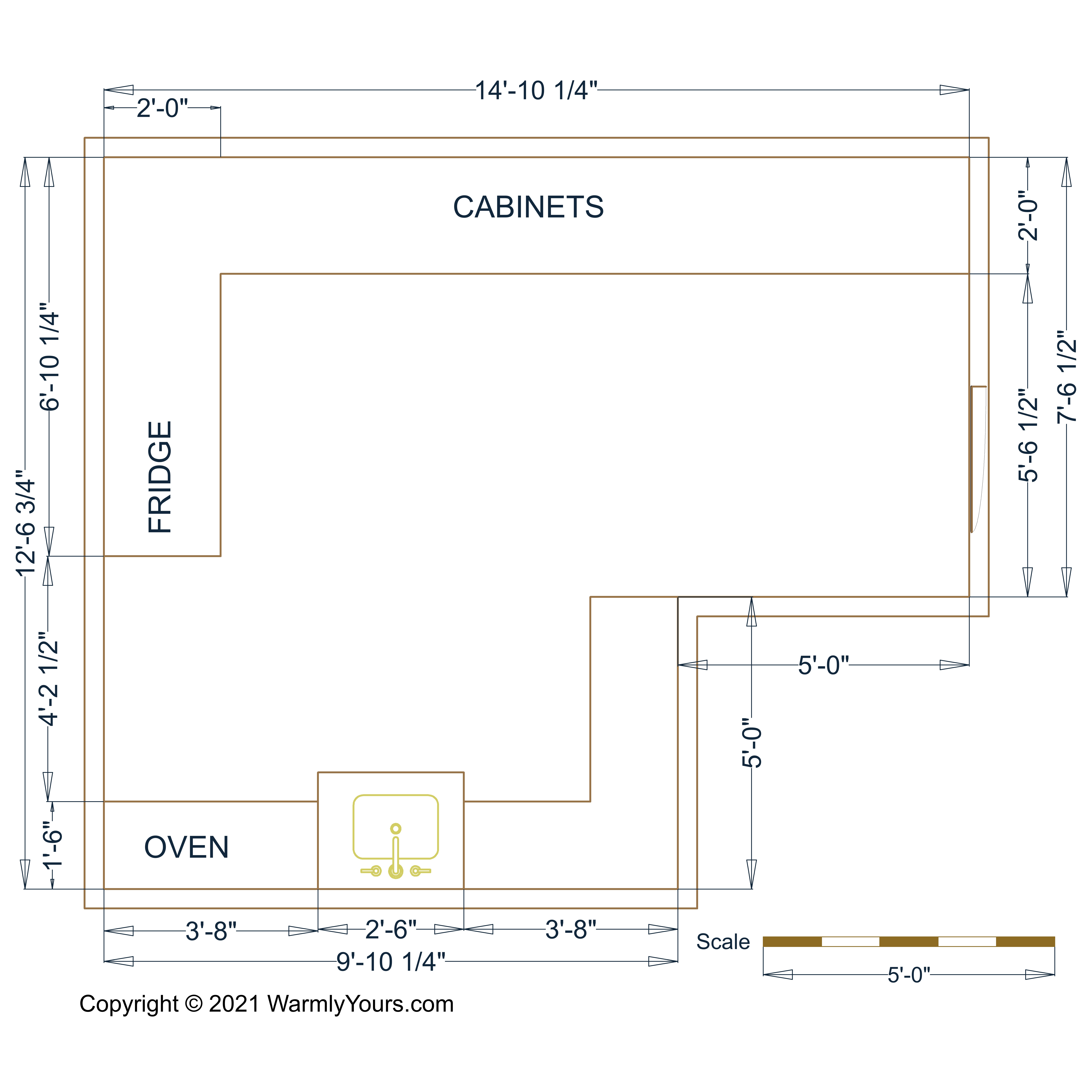 L Shaped Kitchen Design