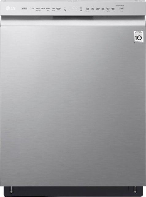 LG - 24 Front-Control Built-In Dishwasher with Stainless Steel Tub, QuadWash, 48 dBa