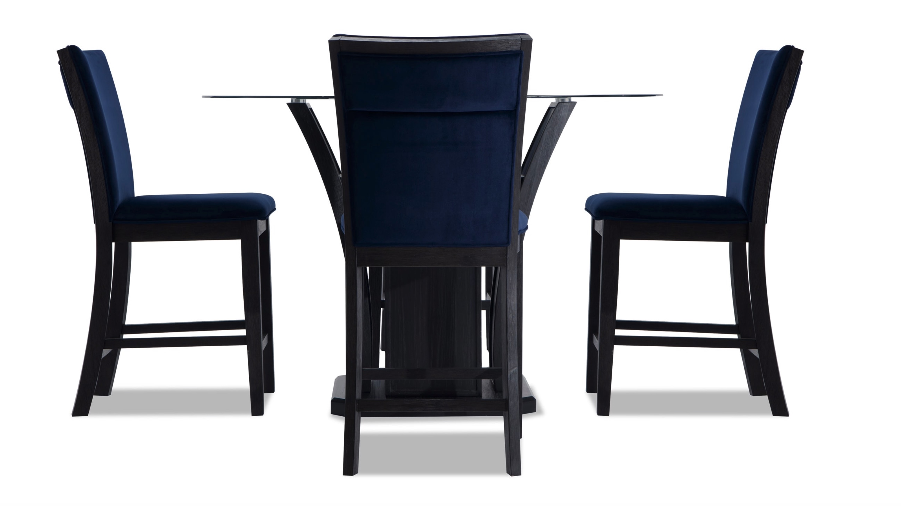 Cosmopolitan Round Navy 5 Piece Counter Set