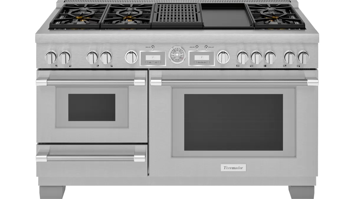 60-Inch Pro Grand® Commercial Depth Dual Fuel Steam Range