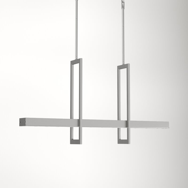 Kaitlynn 2-Light Kitchen Island Geometric LED Pendant