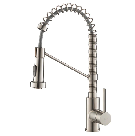 Kraus Bolden 1.8 GPM 18 Pull-Down Spray Kitchen Faucet with Dual-Function Sprayhead and 20 Retractable Hose