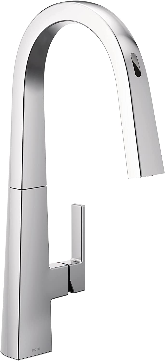Moen S75005EVC Nio U by Moen Smart Pulldown Kitchen Faucet with Voice Control and MotionSense