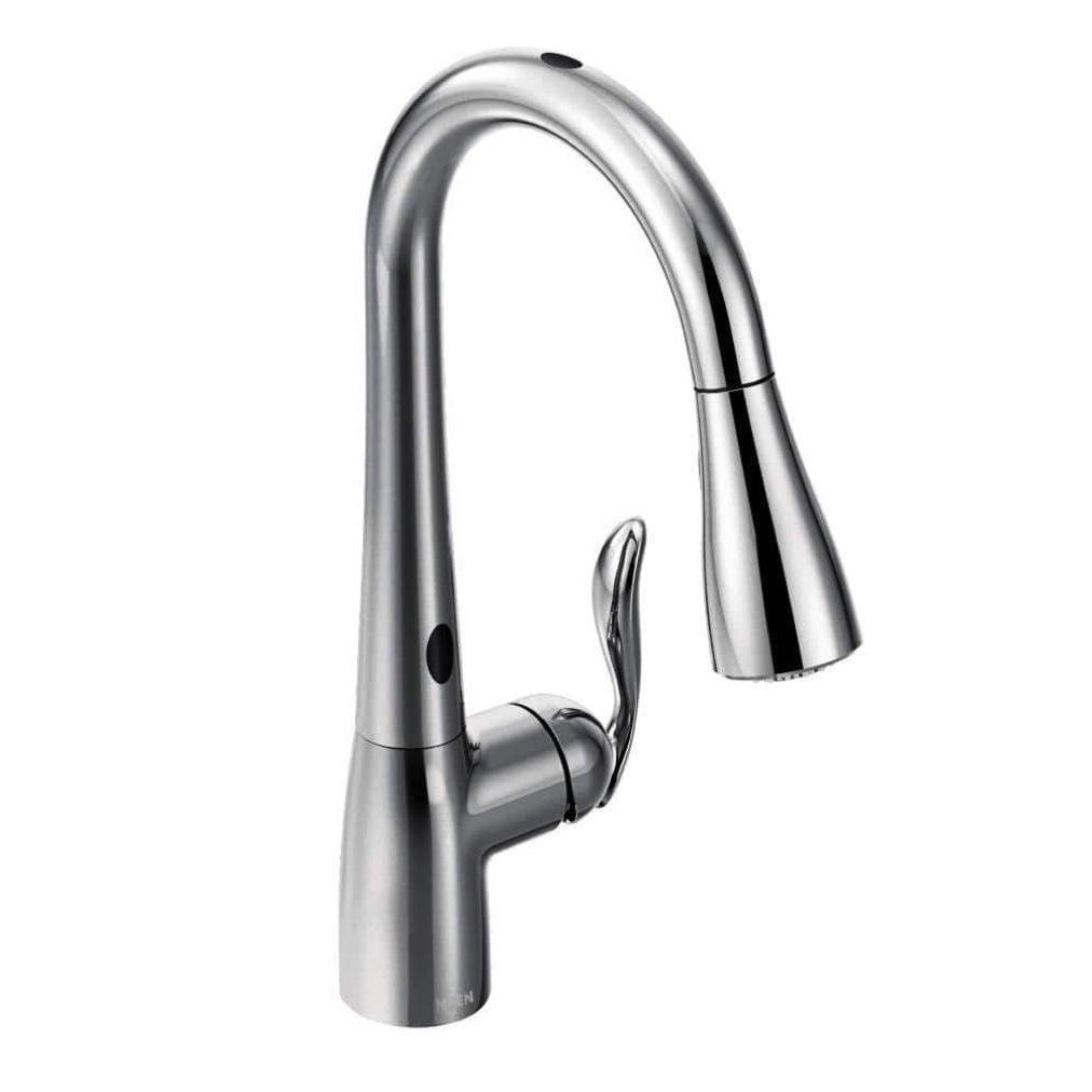 Arbor™ Single Handle Pull Down Touchless Kitchen Faucet with MotionSense, Power Clean and Reflex Technology in Polished Chrome