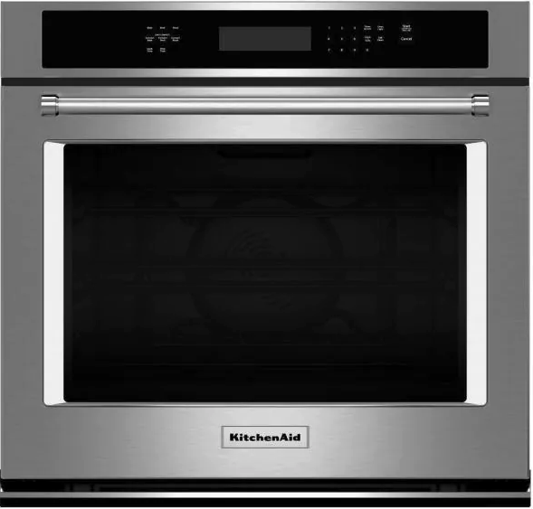 30 in. Single Electric Wall Oven Self-Cleaning with Convection in Stainless Steel
