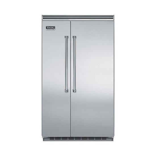 Viking - Professional 5 Series Quiet Cool 29.1 Cu. Ft. Side-by-Side Built-In Refrigerator - Stainless steel